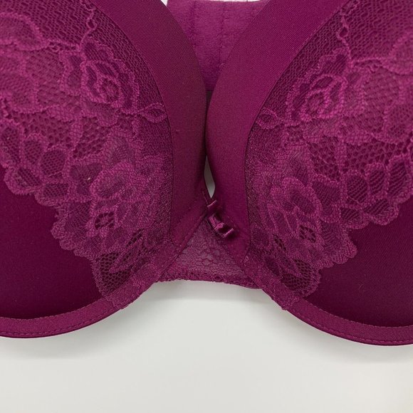 Maidenform Self Expressions Bra Womens 40DD Purple Lace Underwire Push Up - Picture 5 of 10